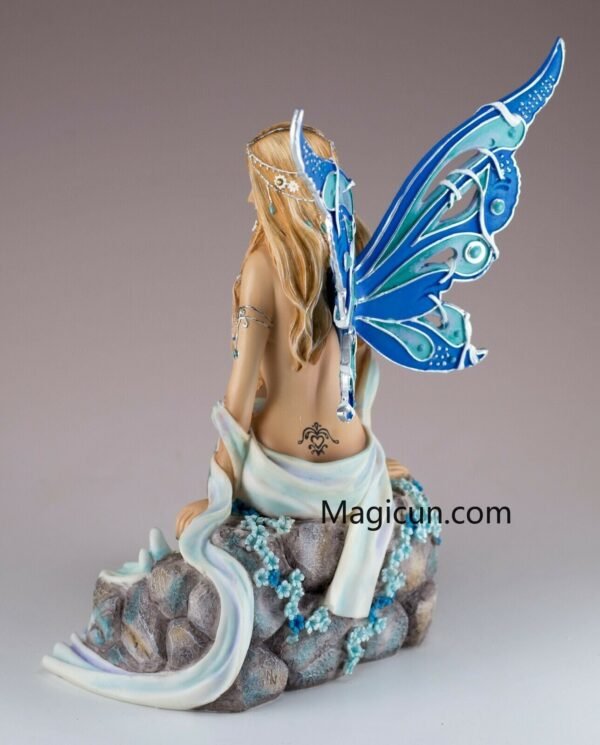 Fairy Collection~Jewelled Fairy Sapphire Figurine Statue 7.25" High Limited Edition New In Box!