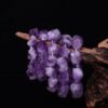 Magicun Crystal~amethyst bracelet rough stone bracelets amethyst bracelet Help sleep crystal bracelet jewelry wholesale