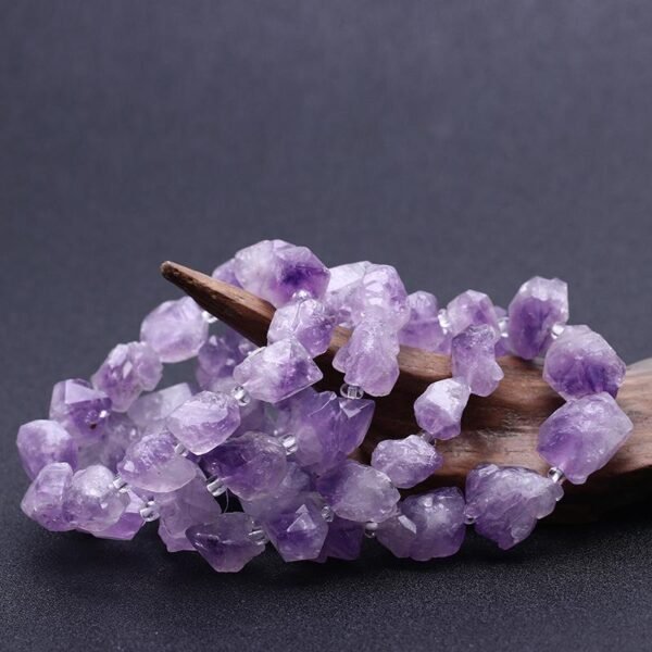 Magicun Crystal~amethyst bracelet rough stone bracelets amethyst bracelet Help sleep crystal bracelet jewelry wholesale