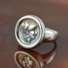 ancient greek coin silver ring Athena ring antique coin ring greek ring Athena coin coin ring antique rings antique ring Athena ring