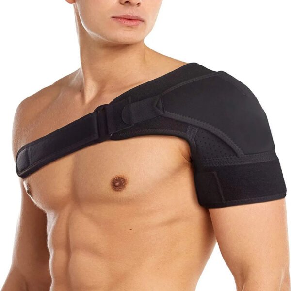 Sports Recovery Shoulder Brace for Men and Women Back Stability Support Adjustable Fit Sleeve Wrap Relief Injuries Tendonitis
