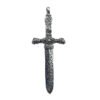 Real S925 Sterling Silver Pendants for Men Women New Fashion Eternal Vine Pattern Cross Sword Pure Argentum Amulet Jewelry Gifts