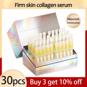 30Pcs Collagen Boost Serum Ceramide Repair Firm Smooth Essence Hyaluronic Acid Anti Wrinkle Aging Whitening Dark Spot Skin Care