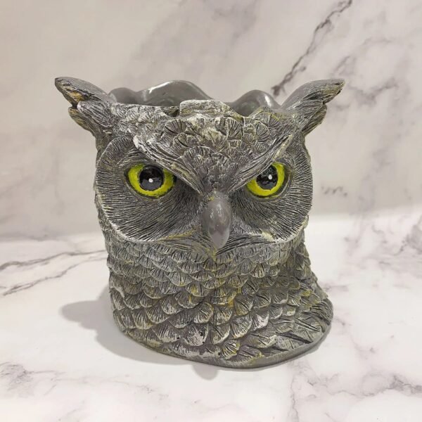 Owl resin craft tee cross-border supply crystal ball holder can be used as a pen holder for desktop storage ideas