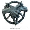 Baphomet Pentagram Claw Statue Ornament Baphomet Hand Free Standing Plaque Devil Hand Sculpture Decorations