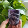 Natural Healing Gemstone Crystal Cup Hand Carved Crystal Crafts Agate And White Jade Cup For Gift LCK