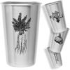 Garden Vegetable Cups - Four 16Oz Stainless Steel Veggie Tumblers - Gift for Gardeners and Home Chefs - Unique Designs Include Carrots, Corn, Asparagus, and Garlic - Kid Safe, Great for Children