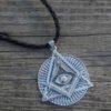 925 Sterling Silver All-Seeing Eye Pendant, Eye of Providence Pendant, Silver Masonic Eye Necklace, Knights Templar Jewelry, Freemasonry Pendant,Masonic Pyramid