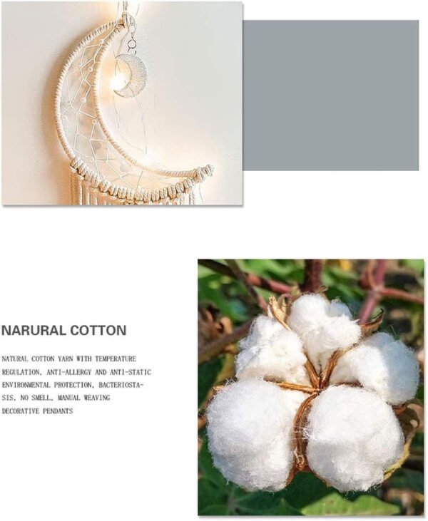 Girls Room Decor Moon Dream Catcher Wall Art for Girls Women Xmas Gifts Moon Room Decor Boho Tapestry for Girl Macrame Wall Hanging Dreamcatcher Girls Gift Wall Decor Moon Gift