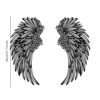1 PAIR ANGEL WINGS METAL WALL ART WITH LED LIGHTS