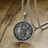 Sigil of Lucifer David Star Pendants Stainless Steel Pagan Occult Male Jewelry
