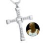Fast And Furious Movie Dominic Toretto Cross Pendant Necklace Cosplay Jewelry 925 Sterling Silver