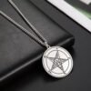 Men's Vintage Pentagram Baphomet GOAT Sigil Pendant Necklace Wiccan Jewelry Gift