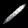 Double Point Selenite Crystal Massage Wand " Polished Spiral Healing Wand Stick
