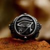 Horus Eye Ring – Men's Punk Jewelry, Ancient Egypt Pharaoh Symbol