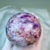 Natural powder lithium tourmaline ball energy gathering ball