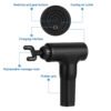 Massage Gun Percussion Massager Deep Tissue Muscle Vibrating Relaxing + 4 Heads