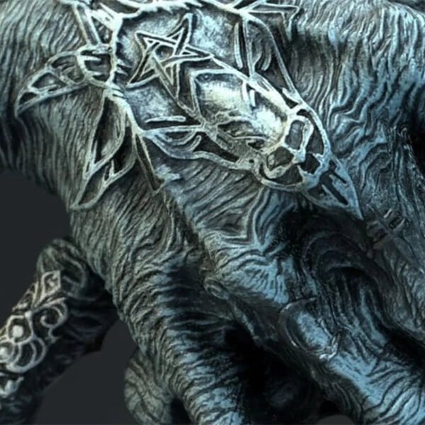 Baphomet Pentagram Claw Statue Ornament Baphomet Hand Free Standing Plaque Devil Hand Sculpture Decorations