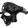 Steampunk Masquerade Ghost Cosplay Mask Mechanical Equipment Half Face Halloween costume Christmas party accessories Adult Gift