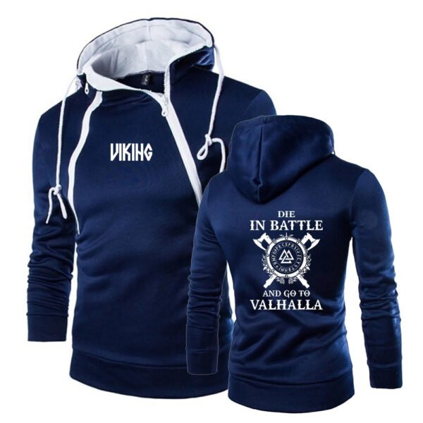 Mens Odin Viking Die In Battle And Go To Valhalla Leisure Pullover Hoodies Brand Hooded Sweatshirt Classic Customize Tops
