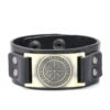 Bracelets Leather Viking Vegvisir Bracelet Ancient Treasures Ancientreasures Viking Odin Thor Mjolnir Celtic Ancient Egypt Norse Norse Mythology