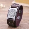 Bracelets Leather Viking Vegvisir Bracelet Ancient Treasures Ancientreasures Viking Odin Thor Mjolnir Celtic Ancient Egypt Norse Norse Mythology
