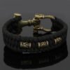 Bracelets Vikings Mjolnir Stainless Steel Black Paracord Bracelet Ancient Treasures Ancientreasures Viking Odin Thor Mjolnir Celtic Ancient Egypt Norse Norse Mythology