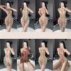 Sexy Lingerie Mesh Clothes Lace Colorful Fishnet Socks Hollow Bodysuit Porn Underwear Women Body Bodystockings Sissy Nightwear