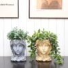 Head Planter Goddess Statue Planter Decorative Portrait Planter Indoor Outdoor Flower Vase Container