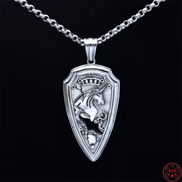 Unicorn Vintage Pattern Spear Head Punk Amulet Jewelry