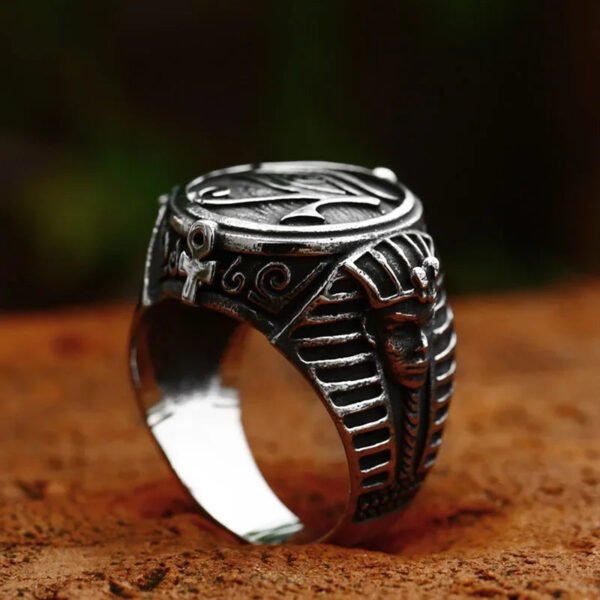 Horus Eye Ring – Men's Punk Jewelry, Ancient Egypt Pharaoh Symbol