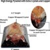 Crystal Orgone Pyramid – Orgonite Energy Generator with Copper-Wrapped Quartz and Shungite Crystals for Positive Energy