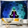 Vibrant Mandala Buddha 7 Chakra Tapestry – Elevate Your Space with Boho Bliss and Spiritual Serenity
