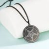 Men's Vintage Pentagram Baphomet GOAT Sigil Pendant Necklace Wiccan Jewelry Gift