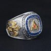 The Eye Of Providence All Seeing Eyes Annuit Cœptis Novus Ordo Seclorum Masonic Sterling Silver Ring