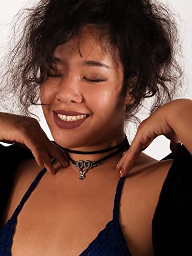Sacina Gothic Snake Choker Necklace, Zinc Alloy Snake Pendant, Goth Choker, Goth Necklace, Goth Jewelry Gift for Women, Christmas Gift for Women