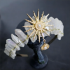 Crystal Hair Accessories – Raw Crystal Crown Sun Goddess Tiara