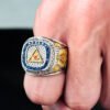 The Eye Of Providence All Seeing Eyes Annuit Cœptis Novus Ordo Seclorum Masonic Sterling Silver Ring