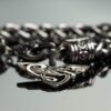 Celtic 6.5 Inches / 16.5 CM Cat Lying on Triquetra Chain Bracelet