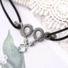 Sacina Gothic Snake Choker Necklace, Zinc Alloy Snake Pendant, Goth Choker, Goth Necklace, Goth Jewelry Gift for Women, Christmas Gift for Women