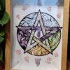 chakra energy crystal quartz Pentagram Runes Decorative paintings   astrology Altar Props Table Board game