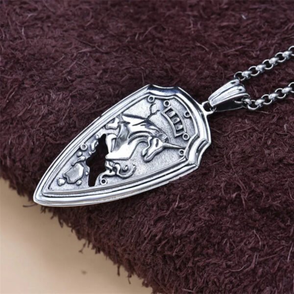 Unicorn Vintage Pattern Spear Head Punk Amulet Jewelry