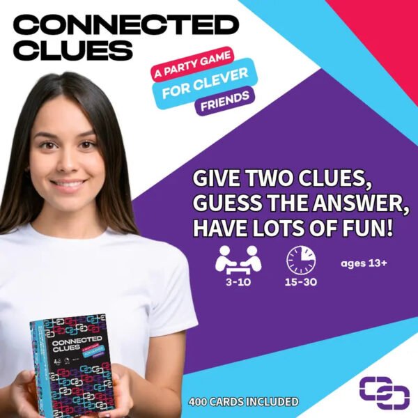 Connected Clues - a Party Game for Clever Friends | Phrase Guessing Fun Based on the Popular before and after Game Show Category