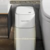Joybos Smart Sensor Trash Can Intelligent Induction Bathroom Home Electronic Trash Can Automatic Bagging Induction Trash Can 14L
