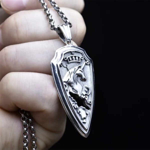 Unicorn Vintage Pattern Spear Head Punk Amulet Jewelry