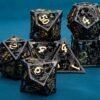 DND Metal Dice Set Dungeon and Dragon Gifts Hollow D&D Dice Set RPG Large Polyhedral Dice Role Playing Dice D20 D12 D8 D6