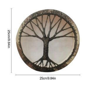 Shaman Drum Tree of Life Decoration Design Handmade Shamanic Drum Siberian Drums Spirit Music with Drumstick Home Ornament