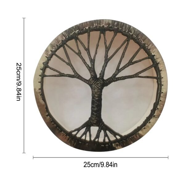 Shaman Drum Tree of Life Decoration Design Handmade Shamanic Drum Siberian Drums Spirit Music with Drumstick Home Ornament