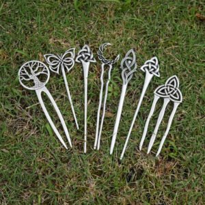 Celtics knot Crescent moon Hair Tree of Life hair fork butterfly heart Hairpin Amulet Spirit Hair Jewelry For Women