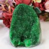 1pc Avant-Garde Green Crystal Cluster - Elegant Home & Office Decor, Unique Crystal Cave Display Piece, Collector's Perfect Gift, Natural Rock Crystal Formation